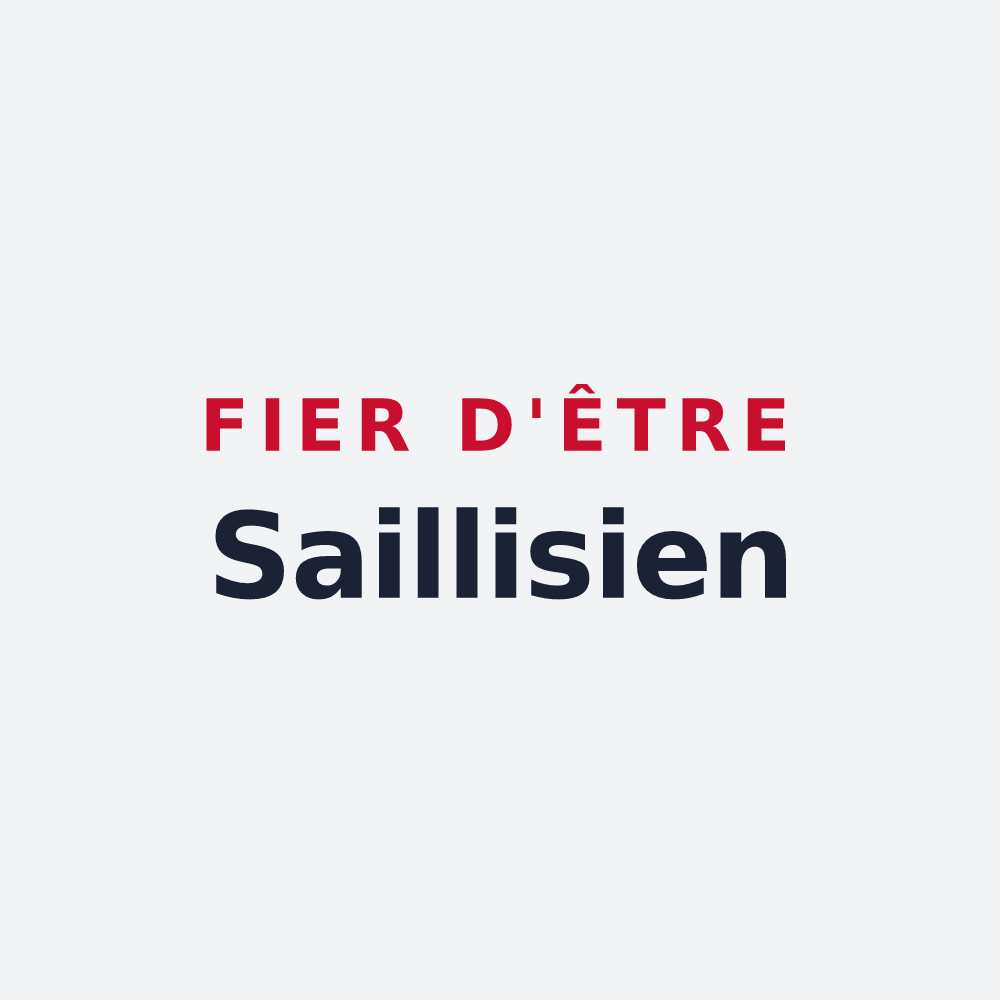 Poster « Fier d'être Saillisien » — design pour Sailly-sur-la-Lys