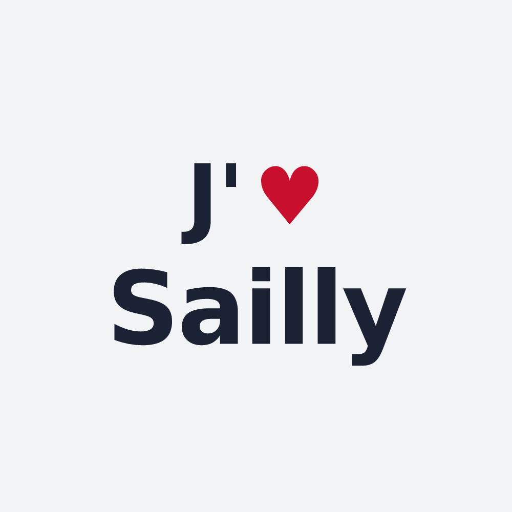 Poster personnalisé Sailly — design J'aime Sailly
