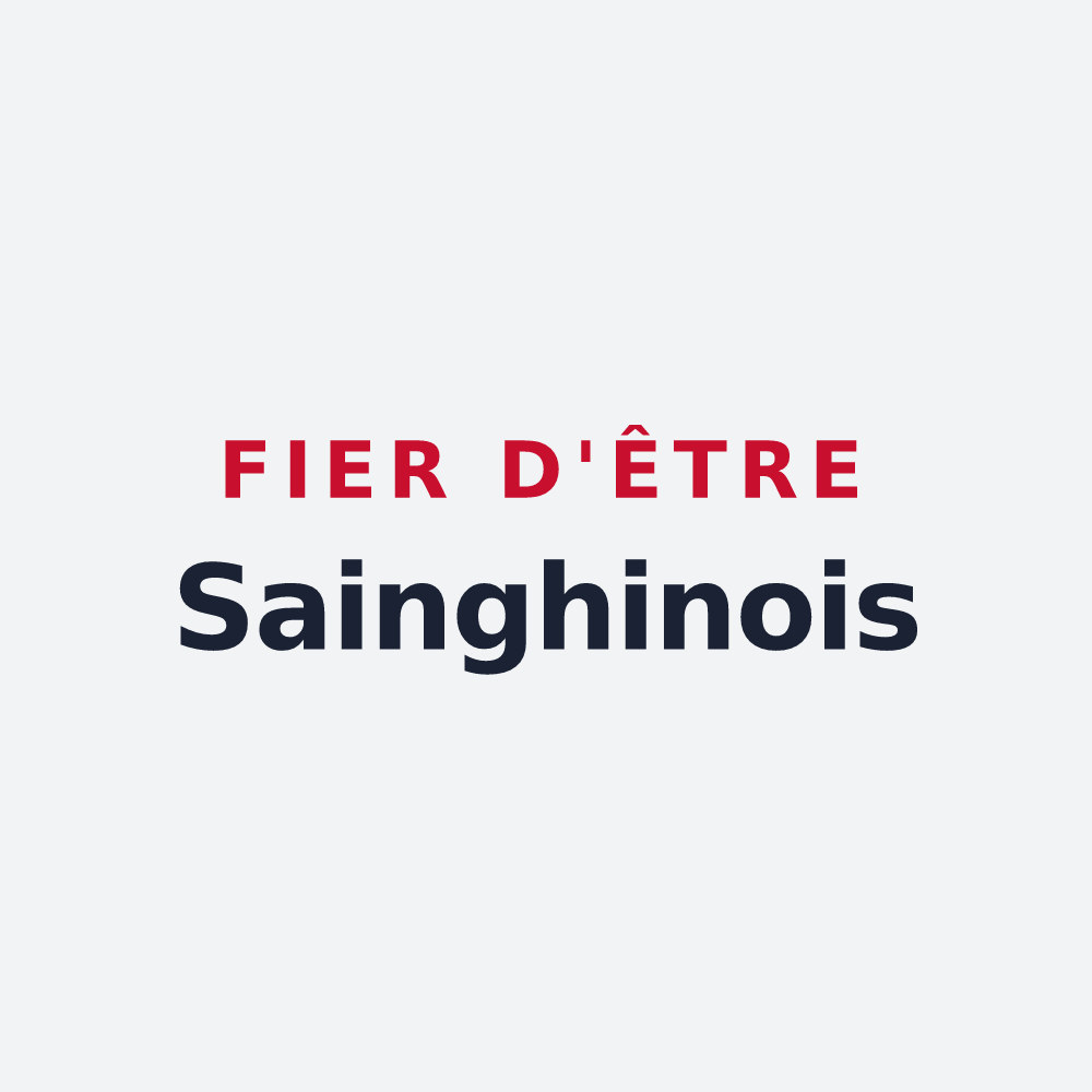 Poster « Fier d'être Sainghinois » — design pour Sainghin-en-Mélantois