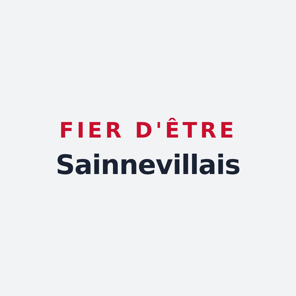 Poster « Fier d'être Sainnevillais » — design pour Sainneville