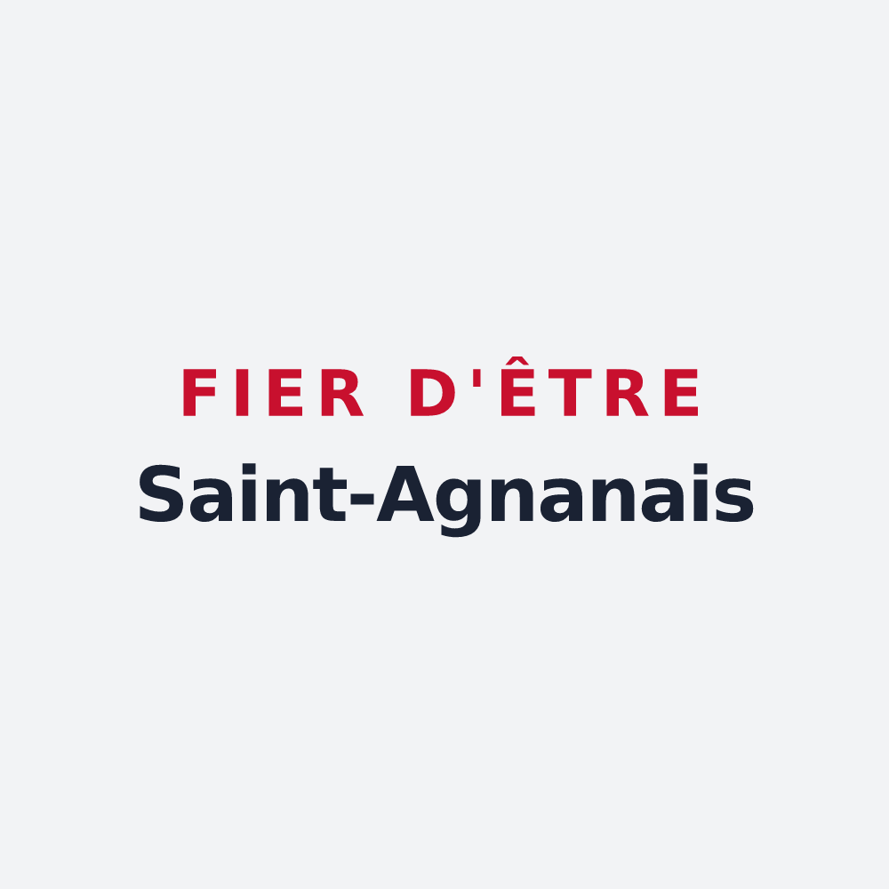 Poster « Fier d'être Saint-Agnanais » — design pour Saint-Agnan