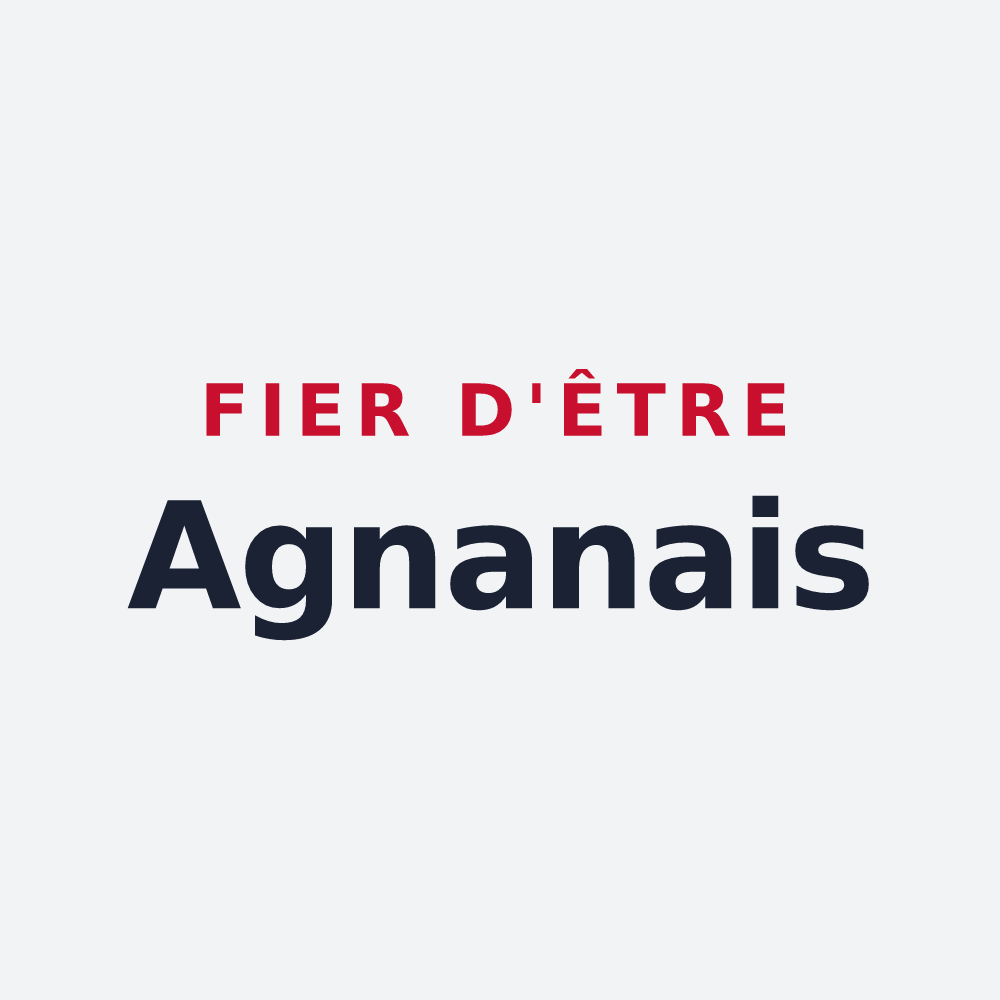 Poster « Fier d'être Agnanais » — design pour Saint-Agnan-sur-Sarthe
