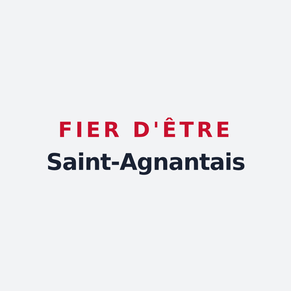 Poster « Fier d'être Saint-Agnantais » — design pour Saint-Agnant