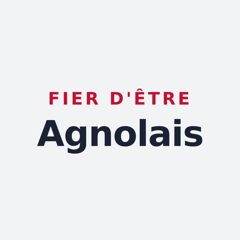 Poster « Fier d'être Agnolais » — design pour Saint-Agne