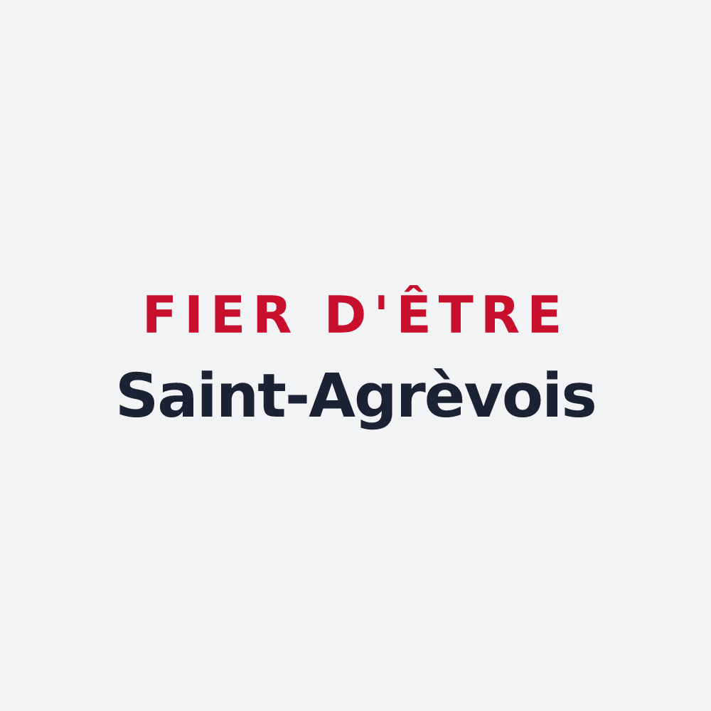 Poster « Fier d'être Saint-Agrèvois » — design pour Saint-Agrève