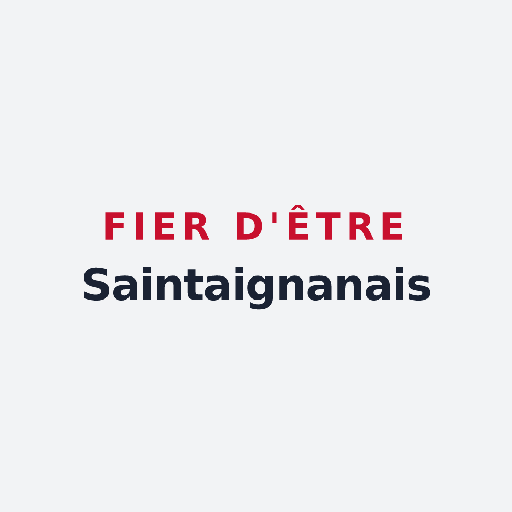 Poster « Fier d'être Saintaignanais » — design pour Saint-Aignan