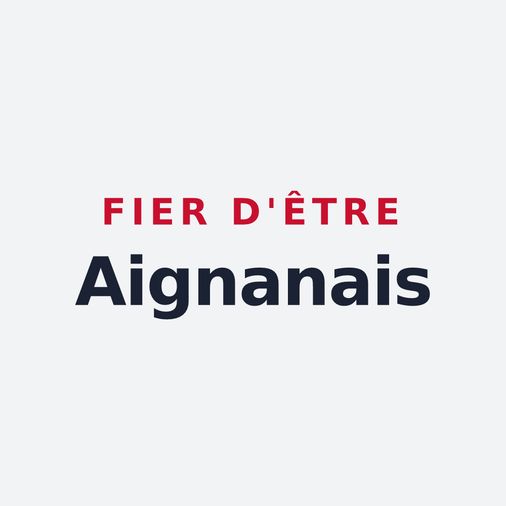 Poster « Fier d'être Aignanais » — design pour Saint-Aignan-Grandlieu