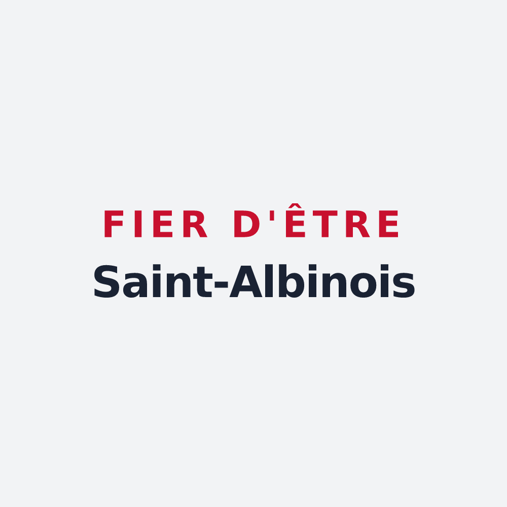 Poster « Fier d'être Saint-Albinois » — design pour Saint-Albain