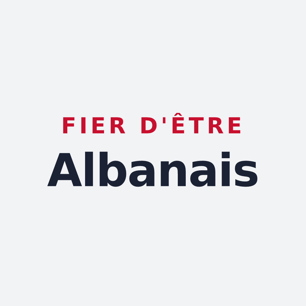 Poster « Fier d'être Albanais » — design pour Saint-Alban