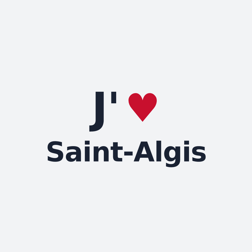 Poster personnalisé Saint-Algis — design J'aime Saint-Algis