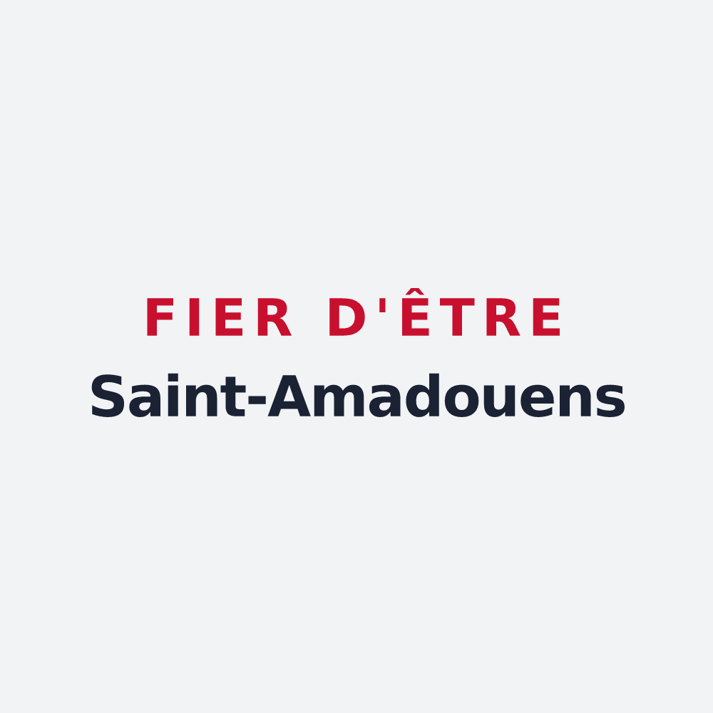 Poster « Fier d'être Saint-Amadouens » — design pour Saint-Amadou