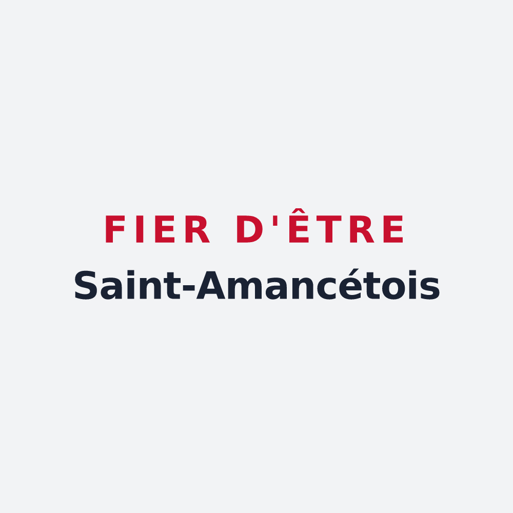 Poster « Fier d'être Saint-Amancétois » — design pour Saint-Amancet