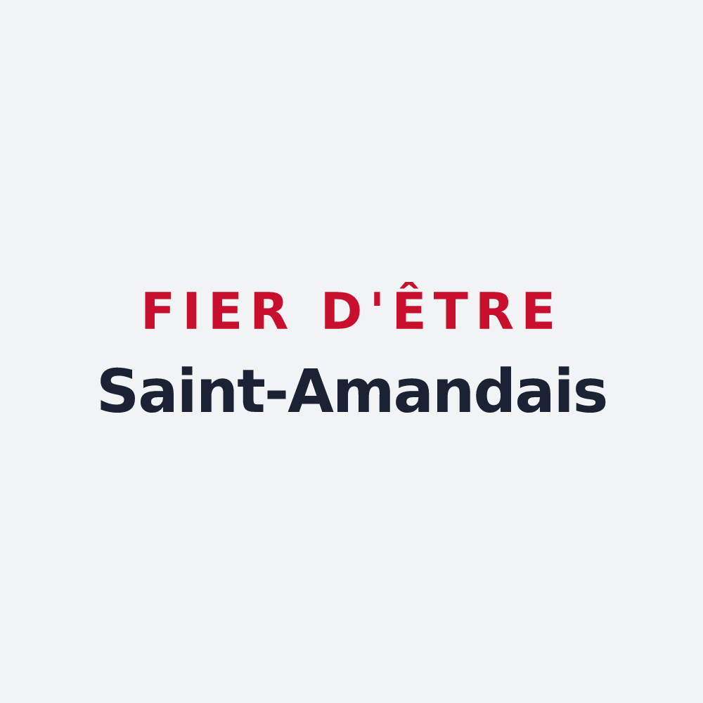 Poster « Fier d'être Saint-Amandais » — design pour Saint-Amand