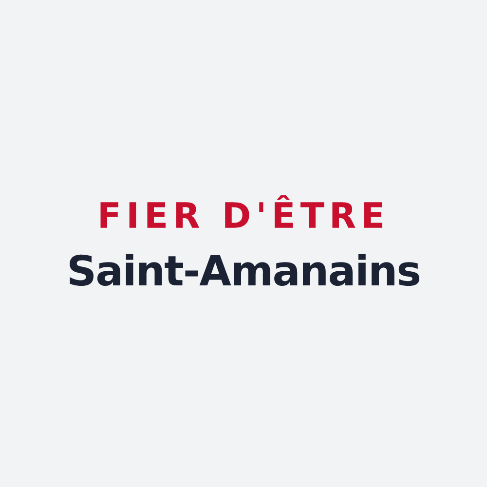 Poster « Fier d'être Saint-Amanains » — design pour Saint-Amans-de-Pellagal