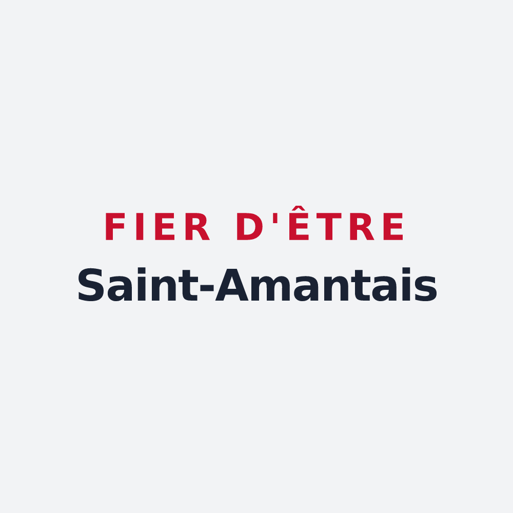 Poster « Fier d'être Saint-Amantais » — design pour Saint-Amans-Valtoret