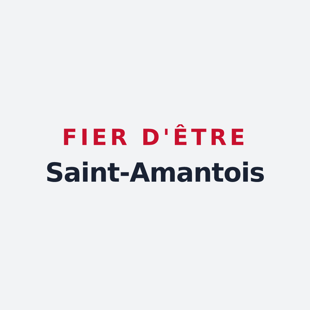 Poster « Fier d'être Saint-Amantois » — design pour Saint-Amant-de-Boixe