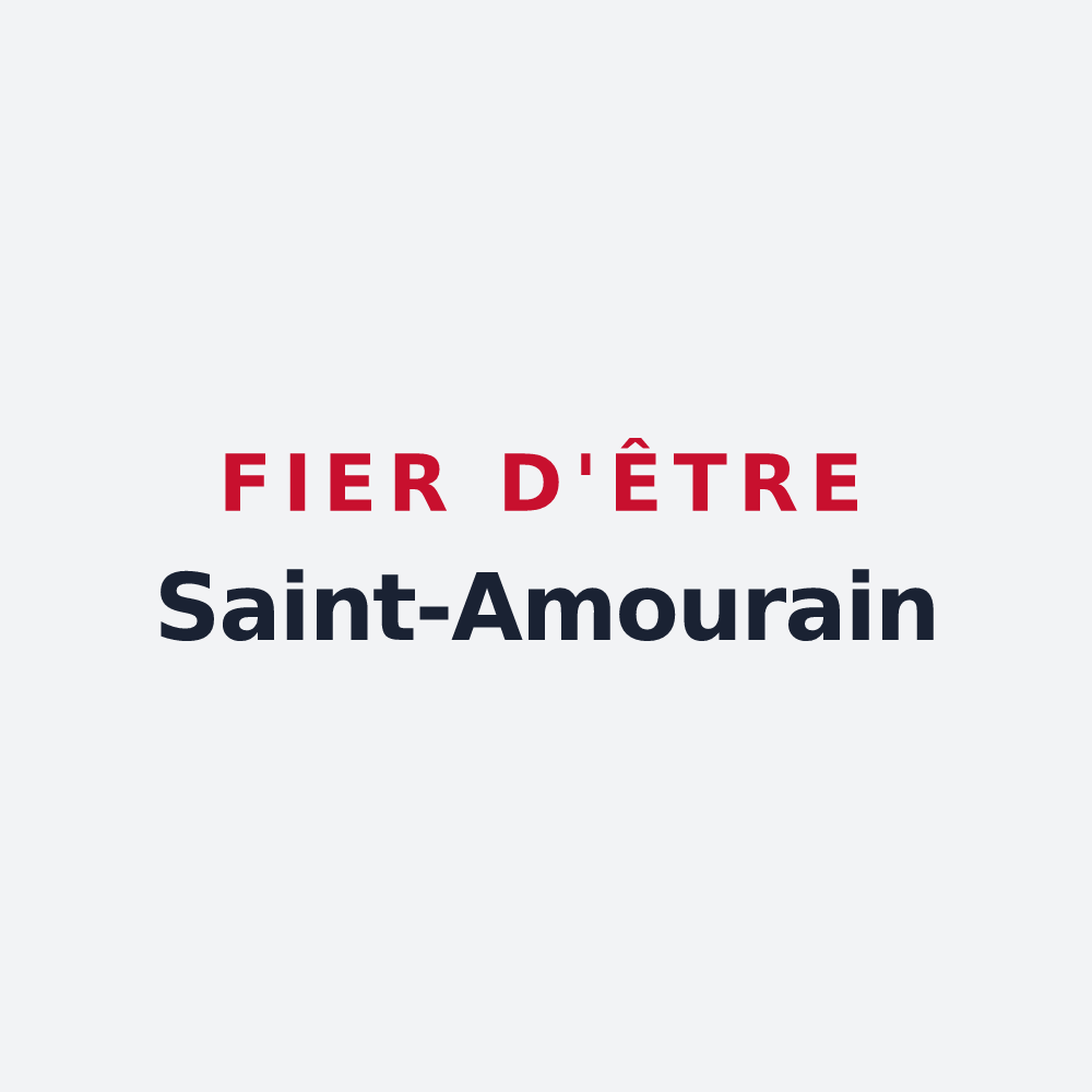 Poster « Fier d'être Saint-Amourain » — design pour Saint-Amour
