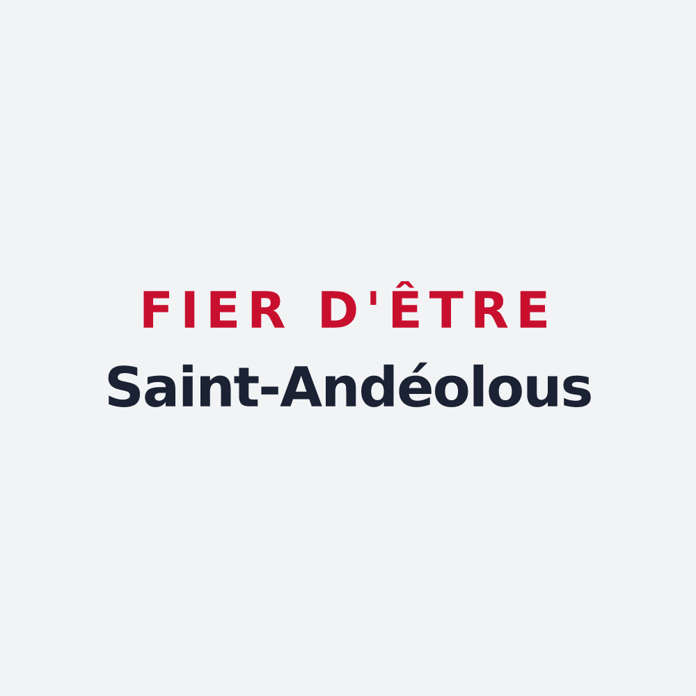 Poster « Fier d'être Saint-Andéolous » — design pour Saint-Andéol