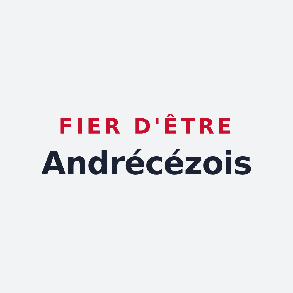 Poster « Fier d'être Andrécézois » — design pour Saint-André-Capcèze