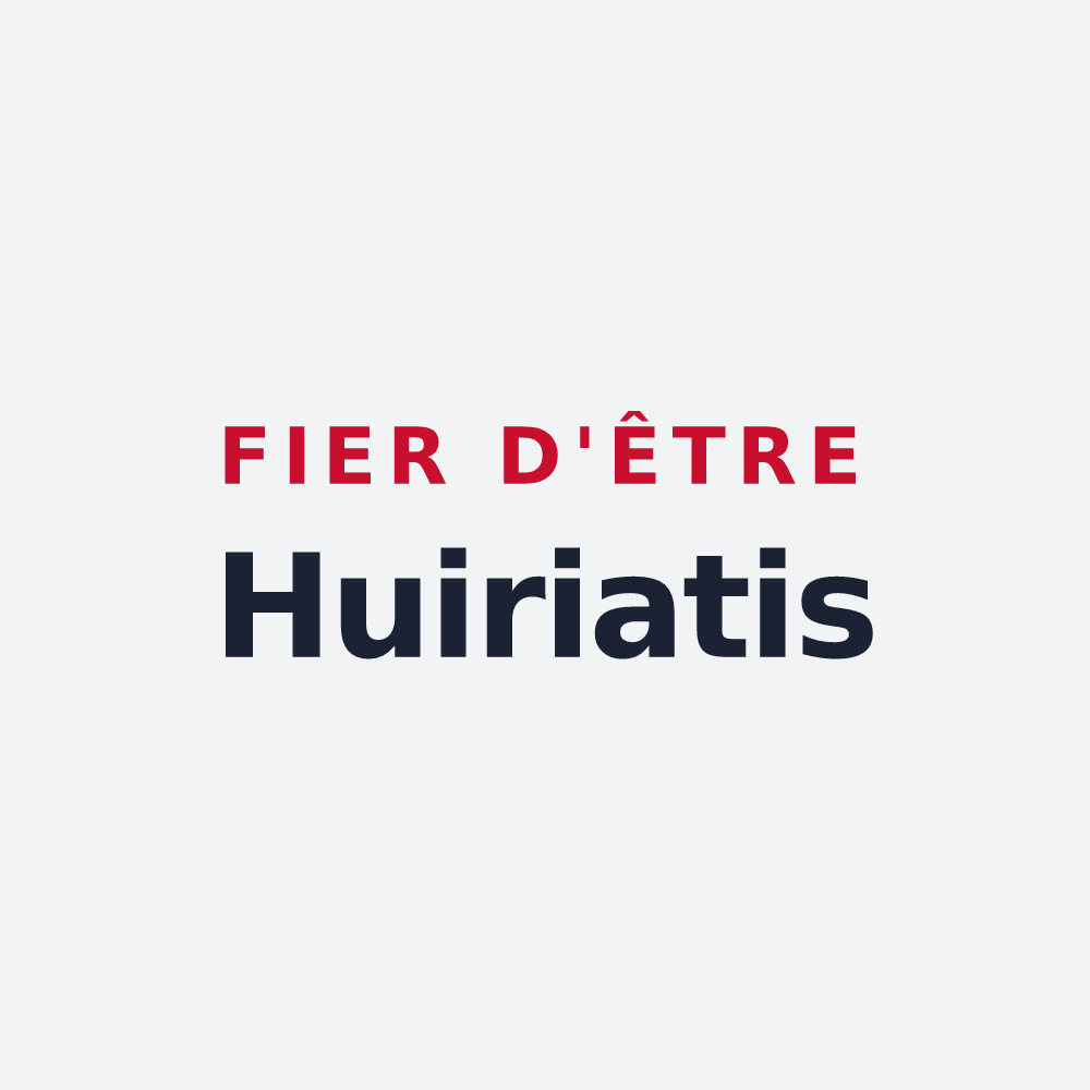 Poster « Fier d'être Huiriatis » — design pour Saint-André-d'Huiriat