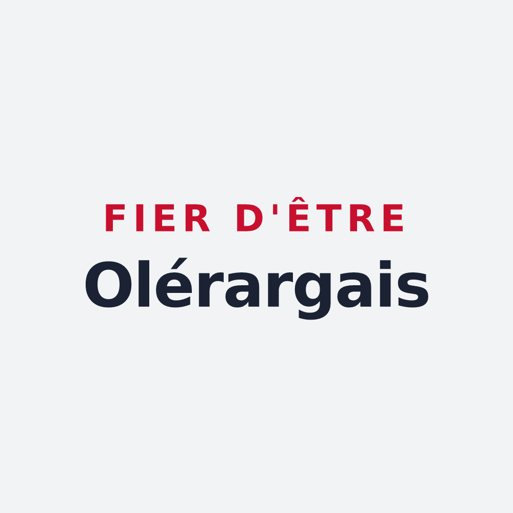 Poster « Fier d'être Olérargais » — design pour Saint-André-d'Olérargues