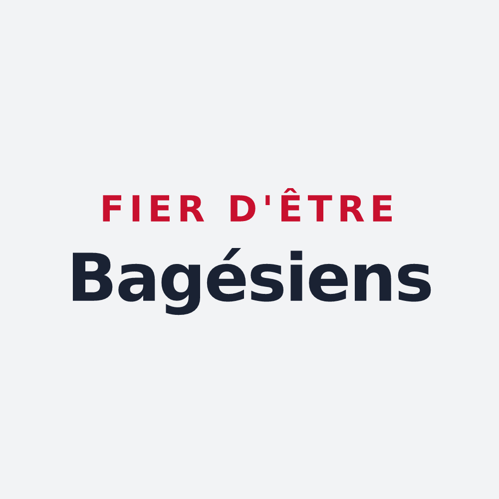 Poster « Fier d'être Bagésiens » — design pour Saint-André-de-Bâgé