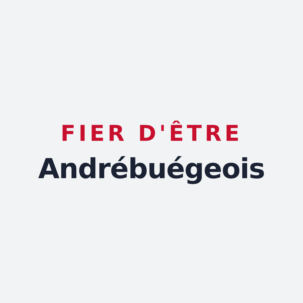 Poster « Fier d'être Andrébuégeois » — design pour Saint-André-de-Buèges