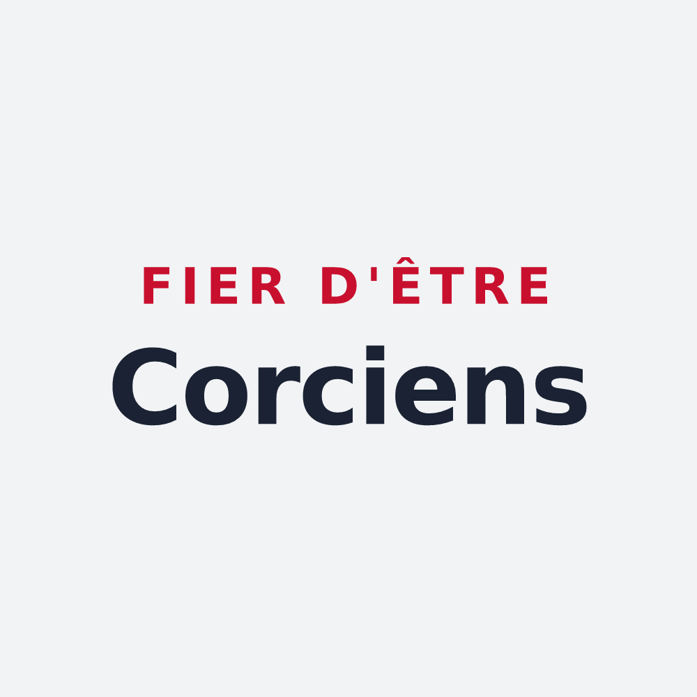 Poster « Fier d'être Corciens » — design pour Saint-André-de-Corcy