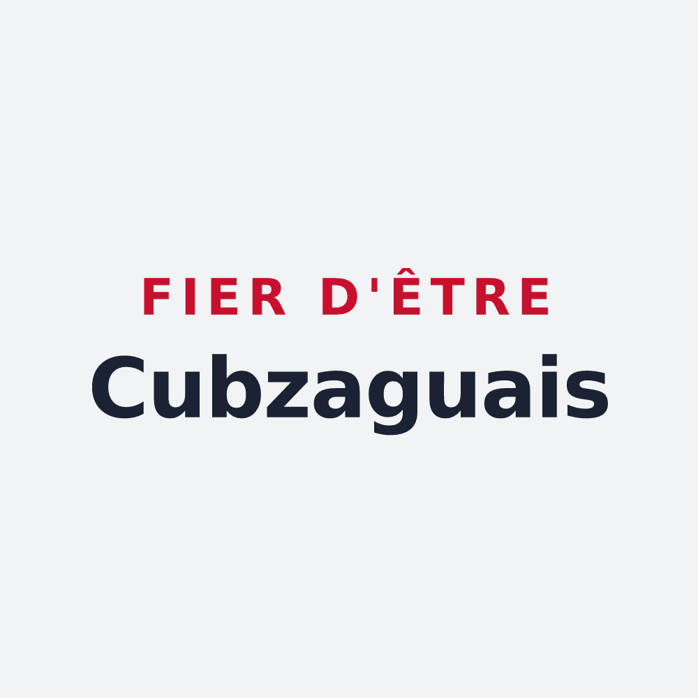 Poster « Fier d'être Cubzaguais » — design pour Saint-André-de-Cubzac