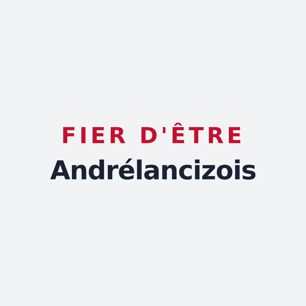 Poster « Fier d'être Andrélancizois » — design pour Saint-André-de-Lancize