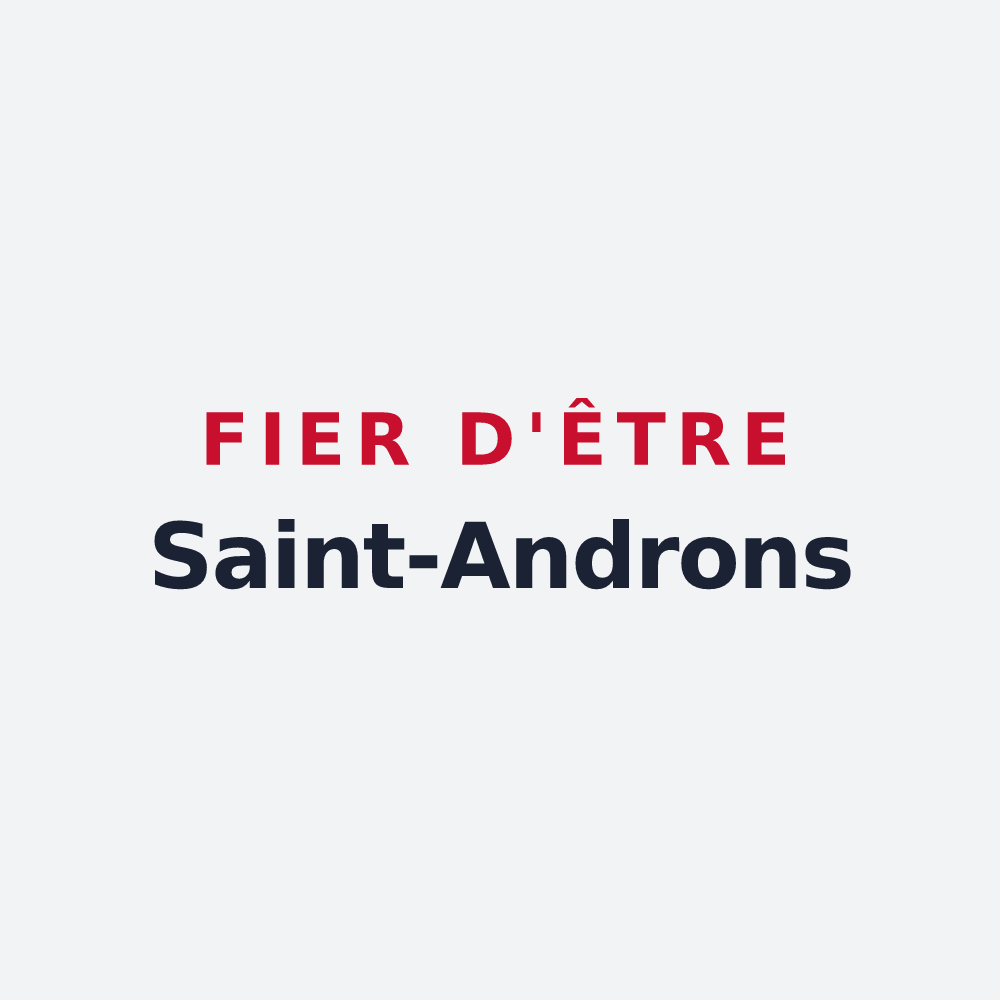 Poster « Fier d'être Saint-Androns » — design pour Saint-André-de-Lidon