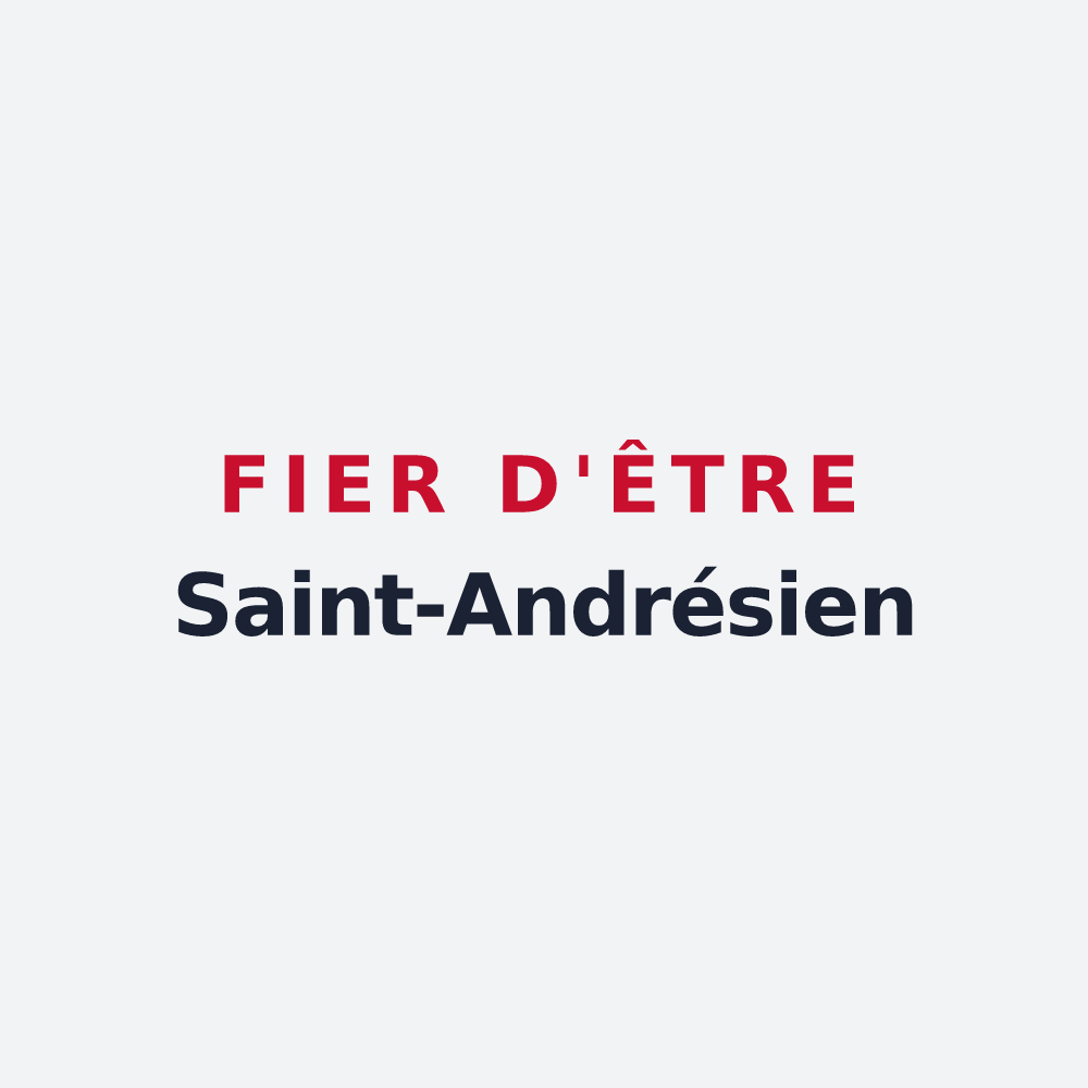 Poster « Fier d'être Saint-Andrésien » — design pour Saint-André-de-Seignanx