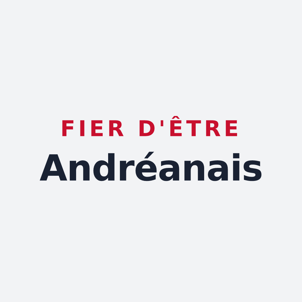 Poster « Fier d'être Andréanais » — design pour Saint-André-des-Eaux