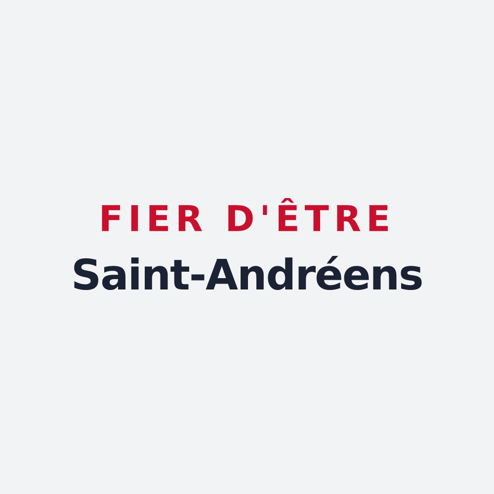 Poster « Fier d'être Saint-Andréens » — design pour Saint-André-le-Gaz