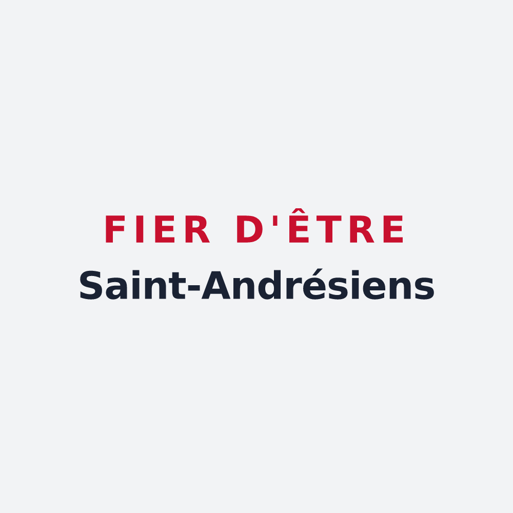 Poster « Fier d'être Saint-Andrésiens » — design pour Saint-André-sur-Sèvre