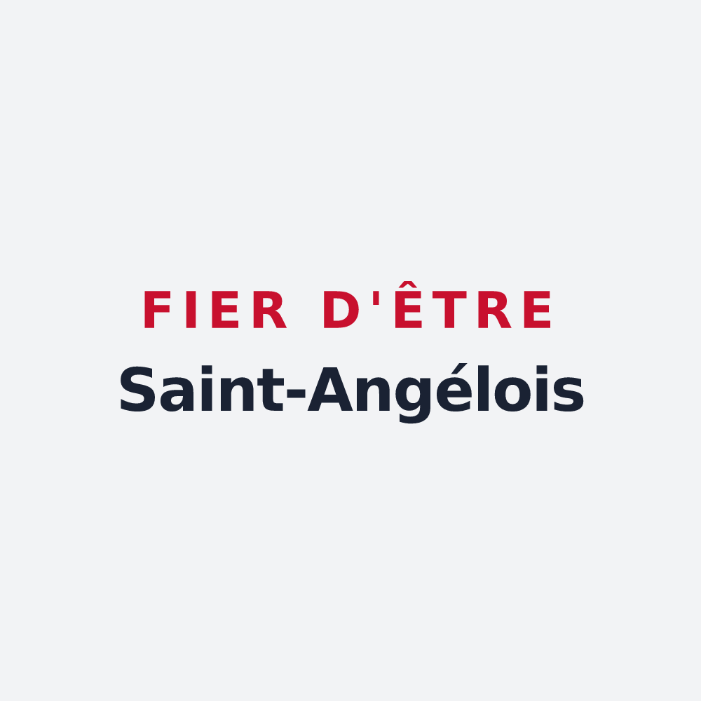 Poster « Fier d'être Saint-Angélois » — design pour Saint-Angel