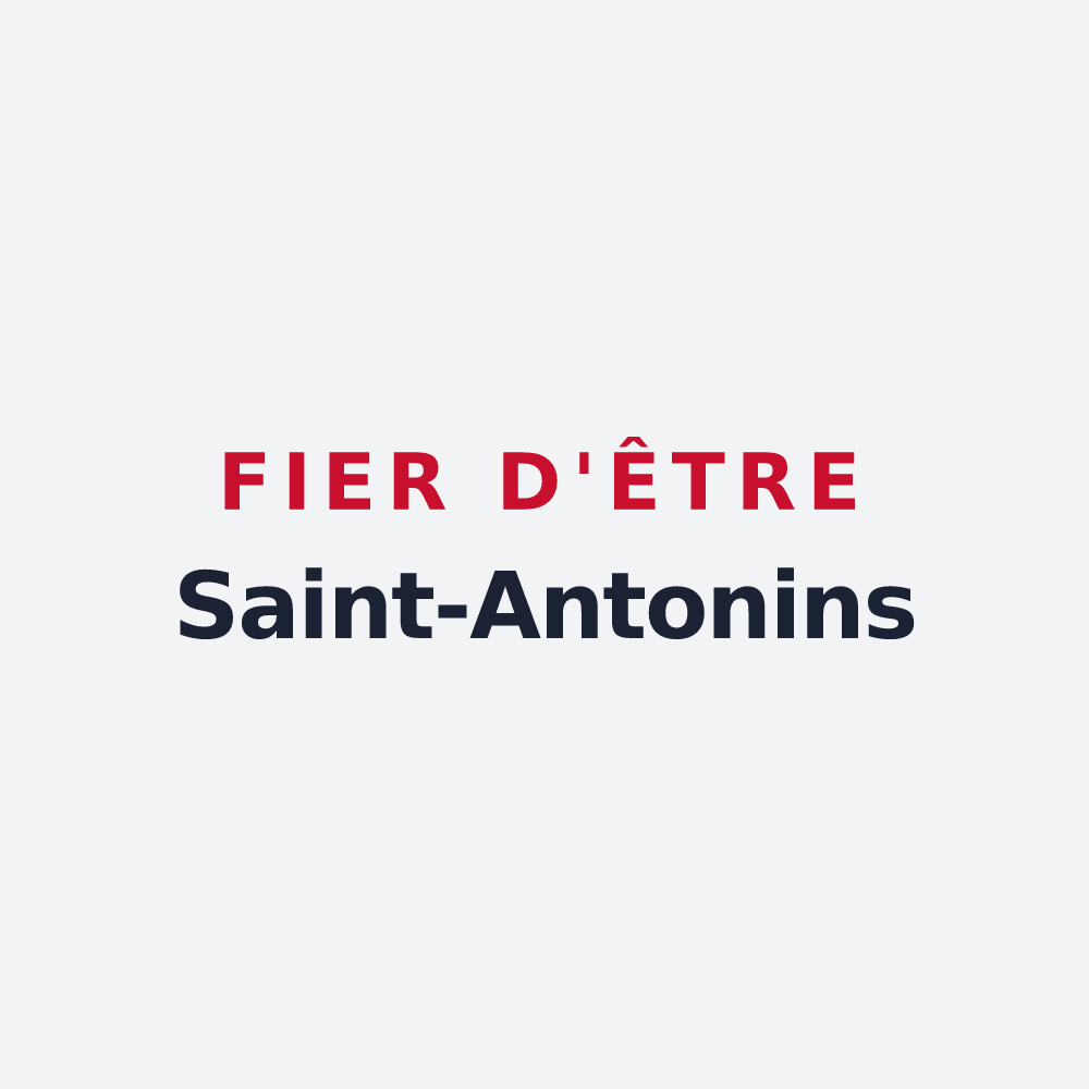 Poster « Fier d'être Saint-Antonins » — design pour Saint-Antoine