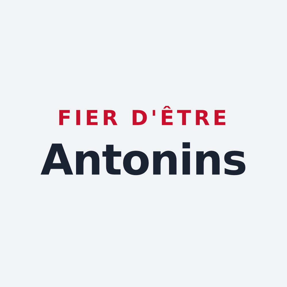 Poster « Fier d'être Antonins » — design pour Saint-Antoine