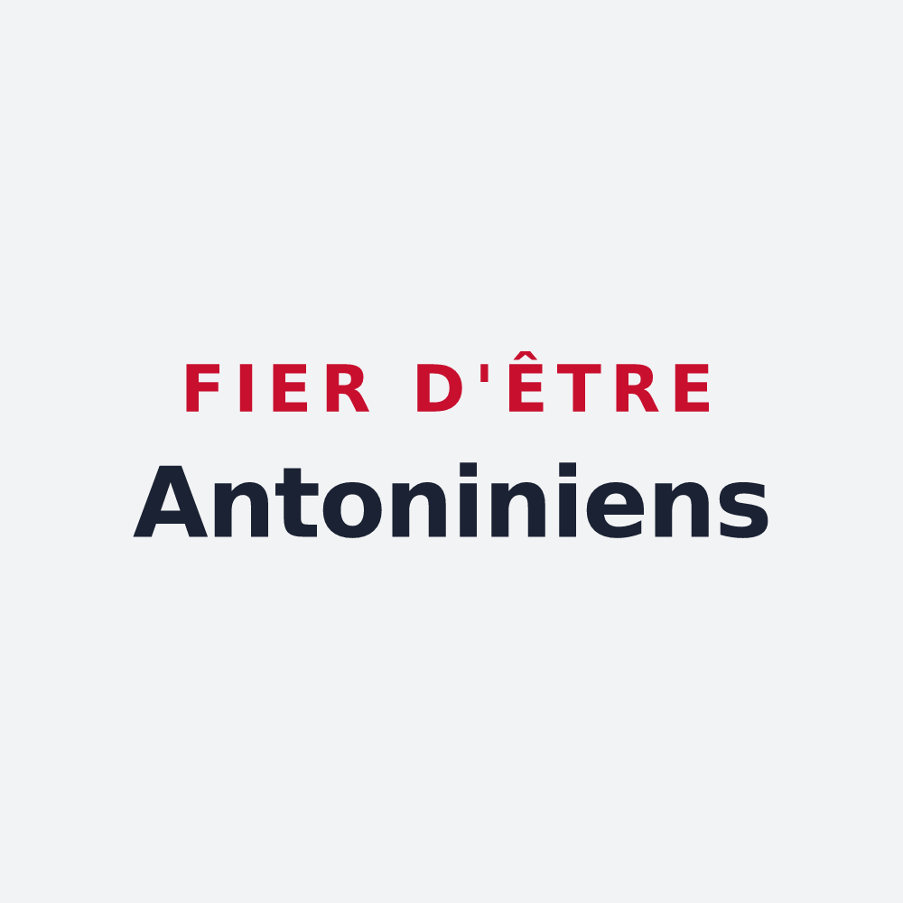 Poster « Fier d'être Antoniniens » — design pour Saint-Antonin-de-Sommaire