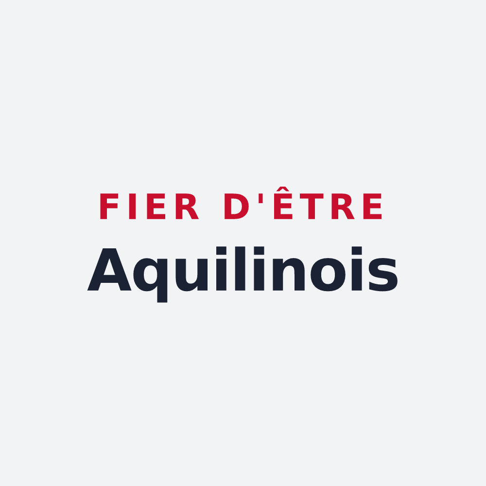 Poster « Fier d'être Aquilinois » — design pour Saint-Aquilin