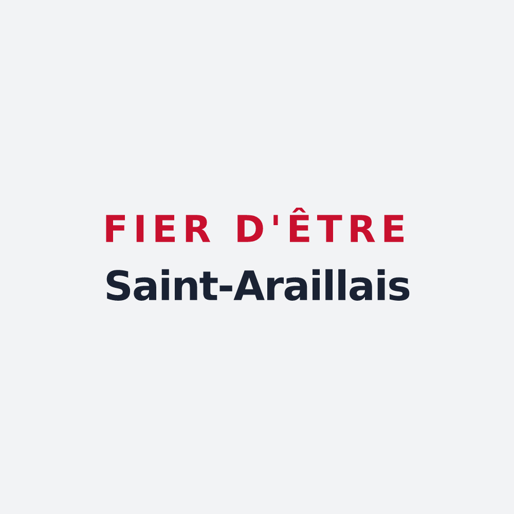Poster « Fier d'être Saint-Araillais » — design pour Saint-Arailles