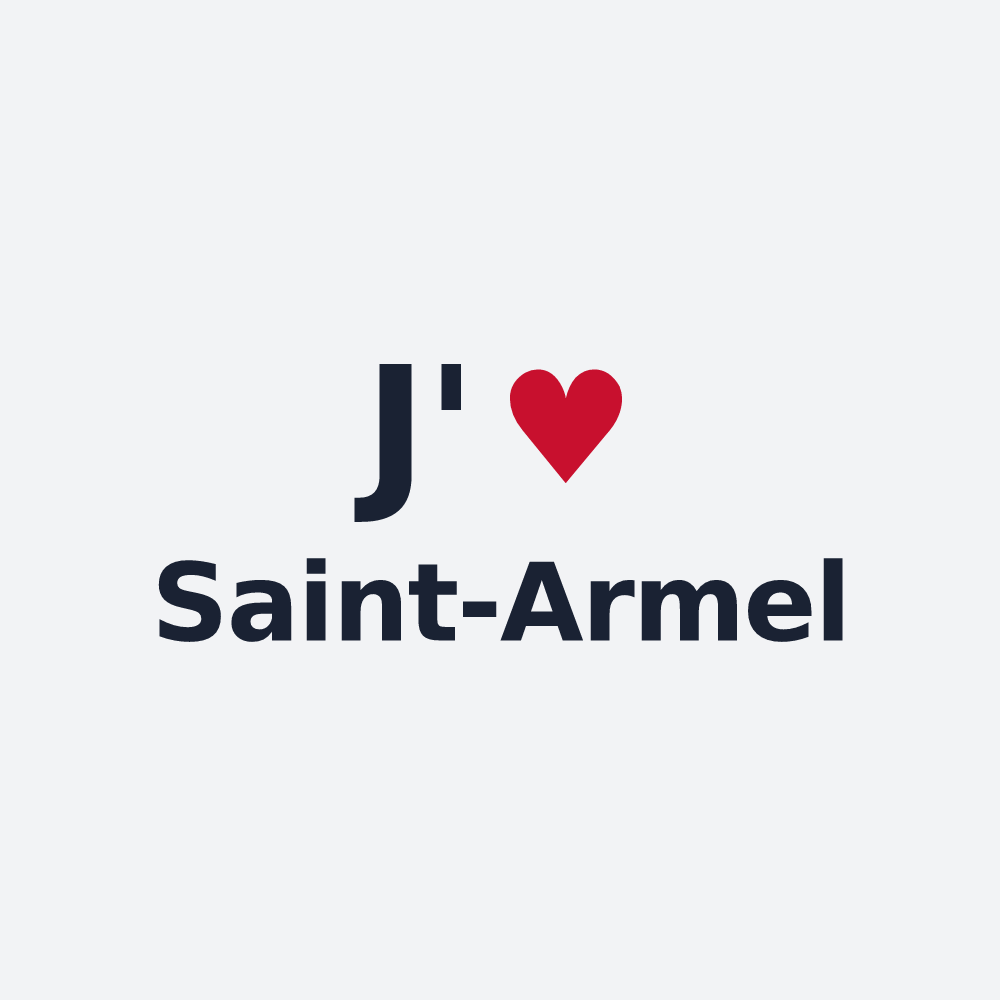 Poster personnalisé Saint-Armel — design J'aime Saint-Armel