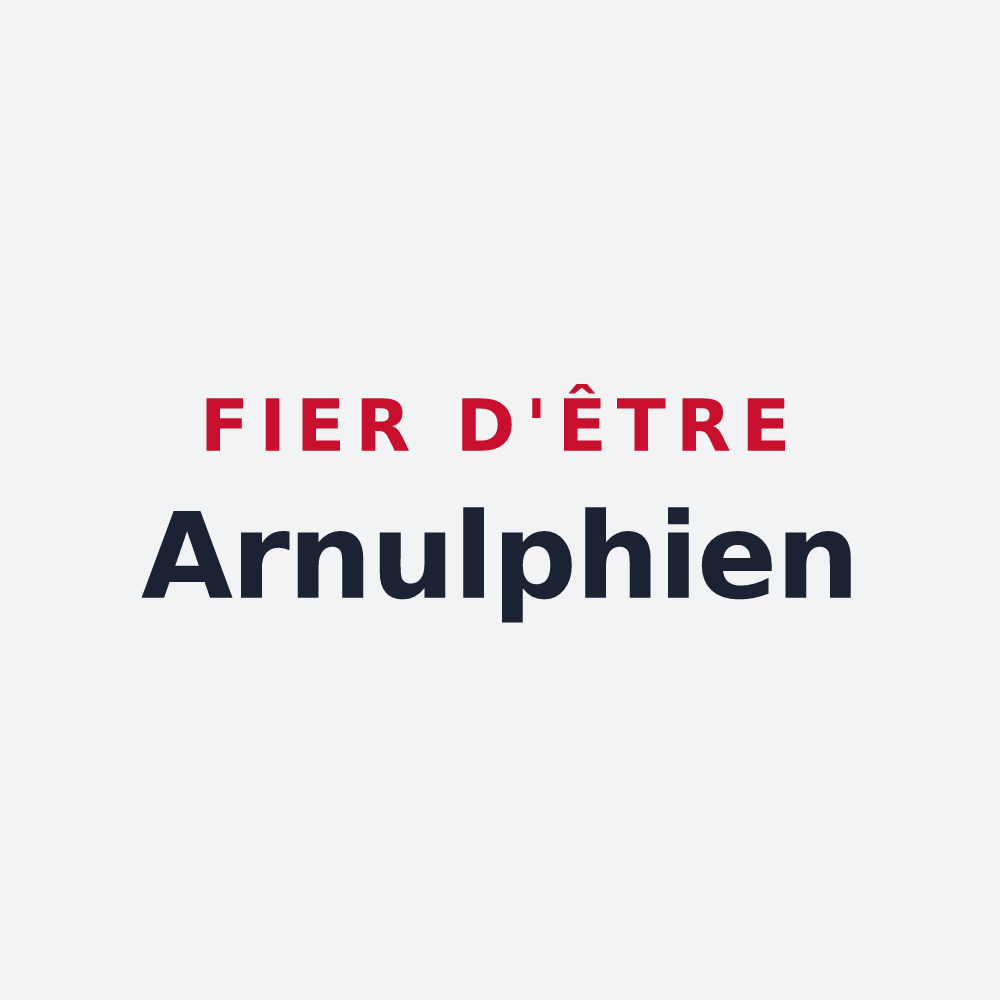 Poster « Fier d'être Arnulphien » — design pour Saint-Arnoult