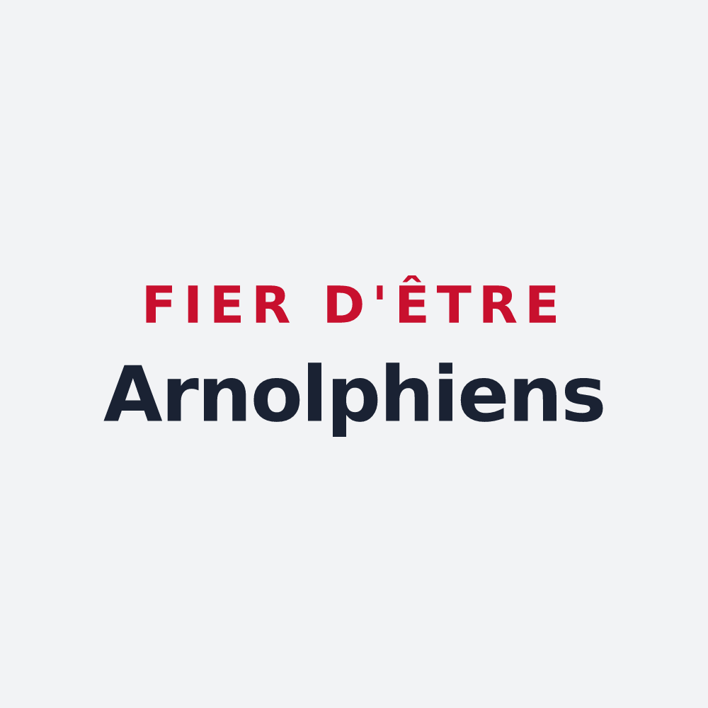 Poster « Fier d'être Arnolphiens » — design pour Saint-Arnoult-en-Yvelines