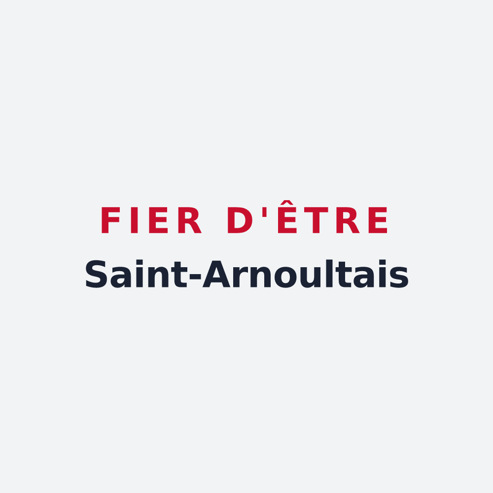 Poster « Fier d'être Saint-Arnoultais » — design pour Saint-Arnoult