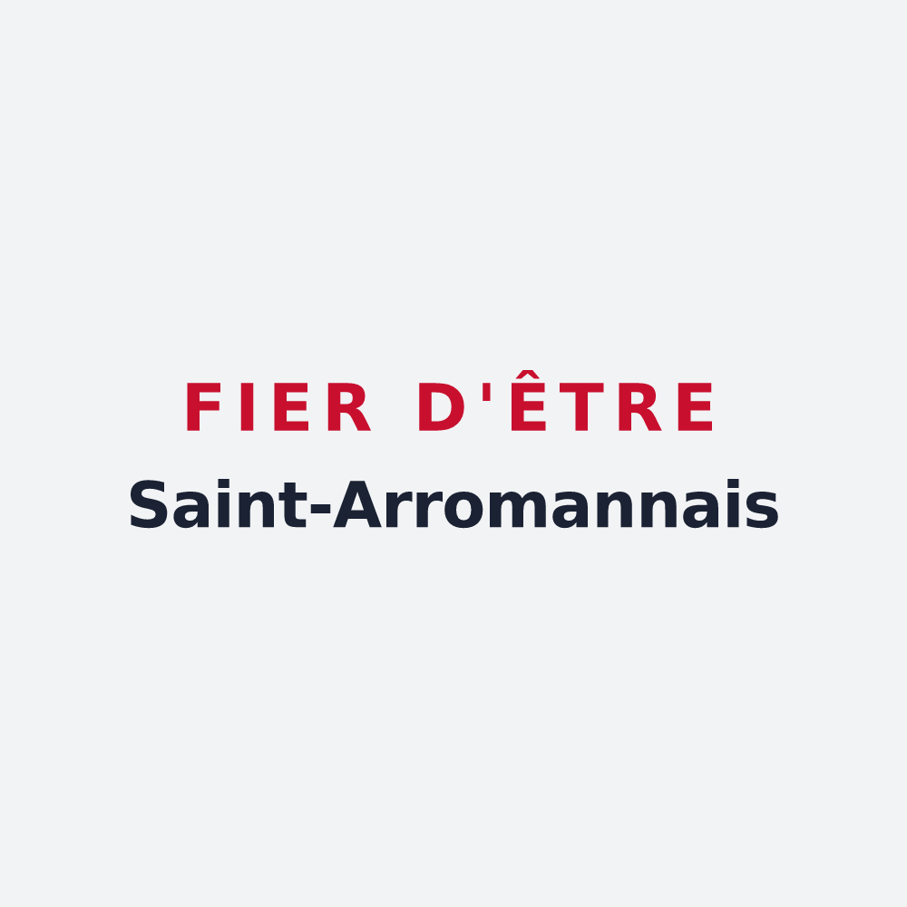 Poster « Fier d'être Saint-Arromannais » — design pour Saint-Arroman
