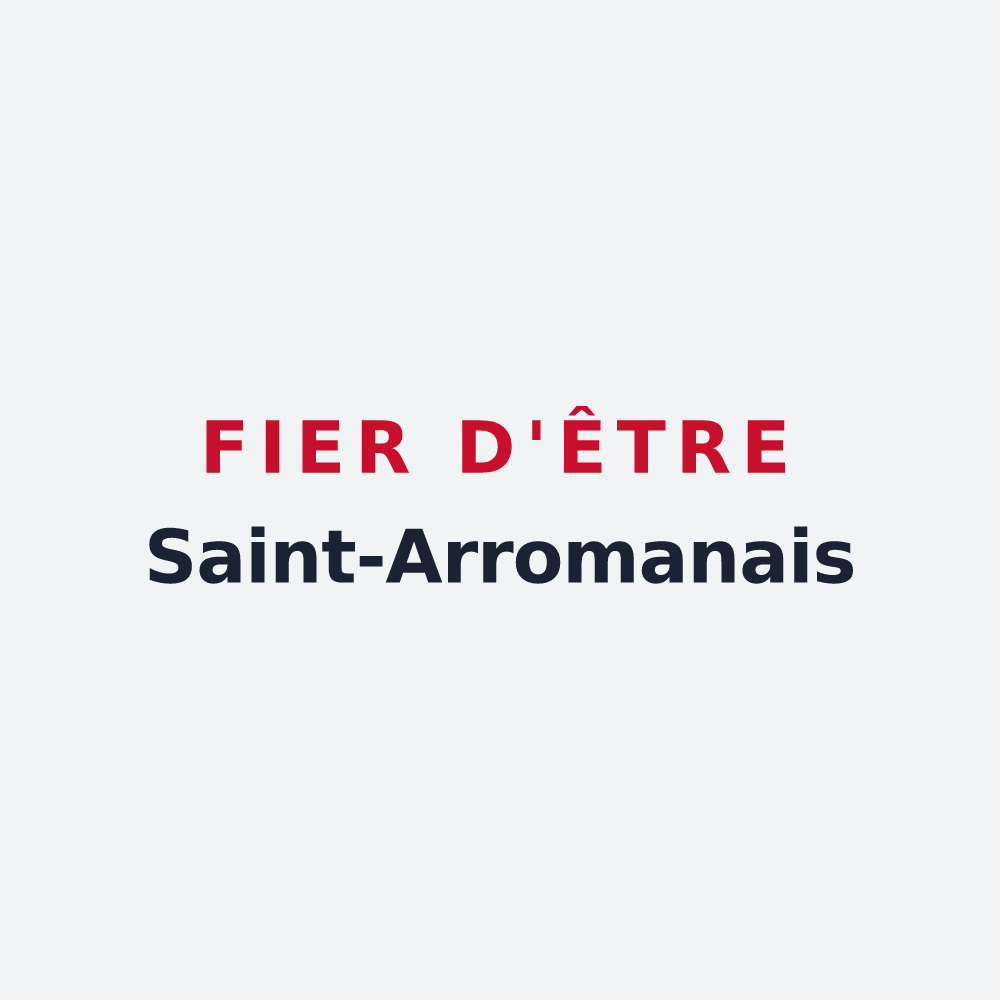 Poster « Fier d'être Saint-Arromanais » — design pour Saint-Arroman