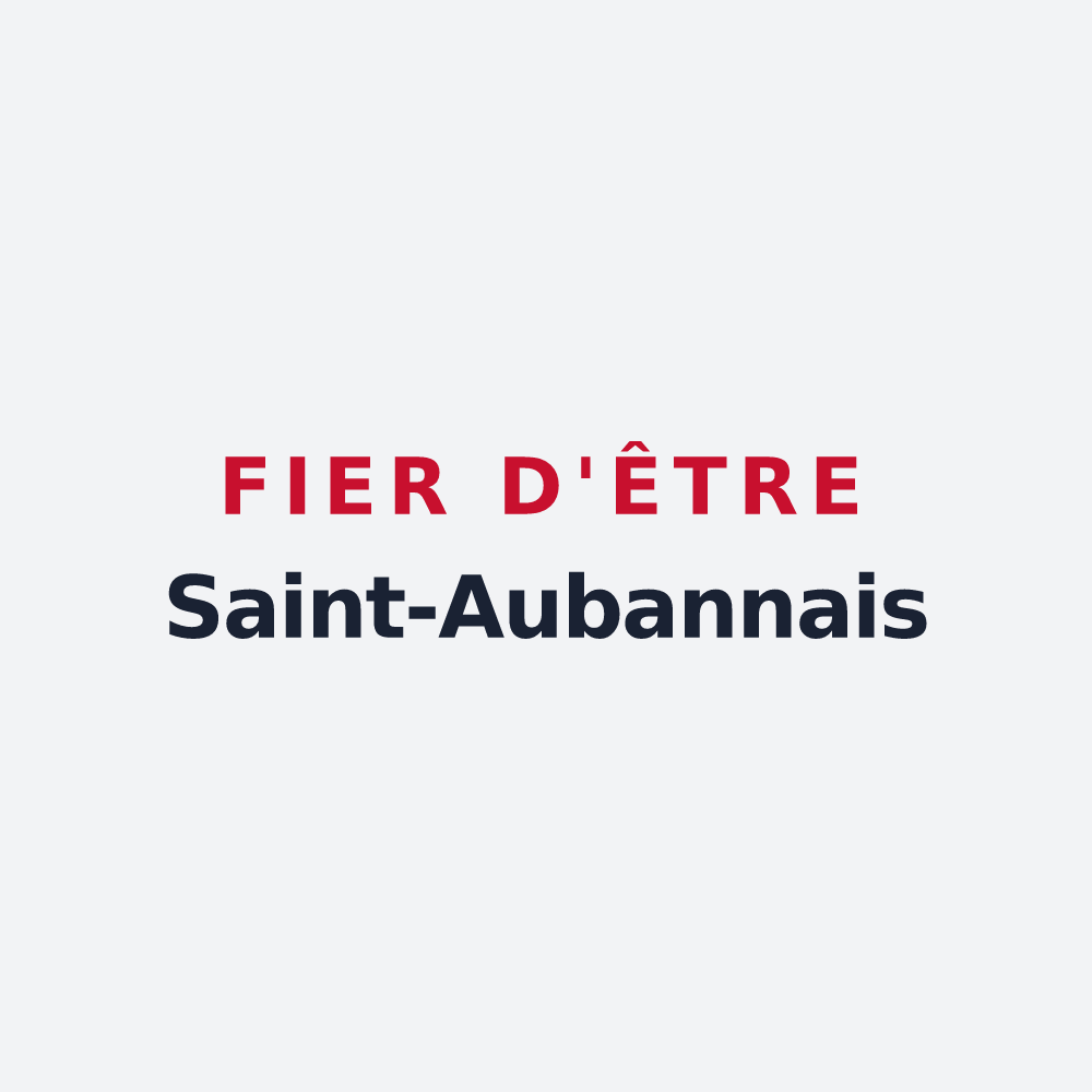 Poster « Fier d'être Saint-Aubannais » — design pour Saint-Auban-sur-l'Ouvèze