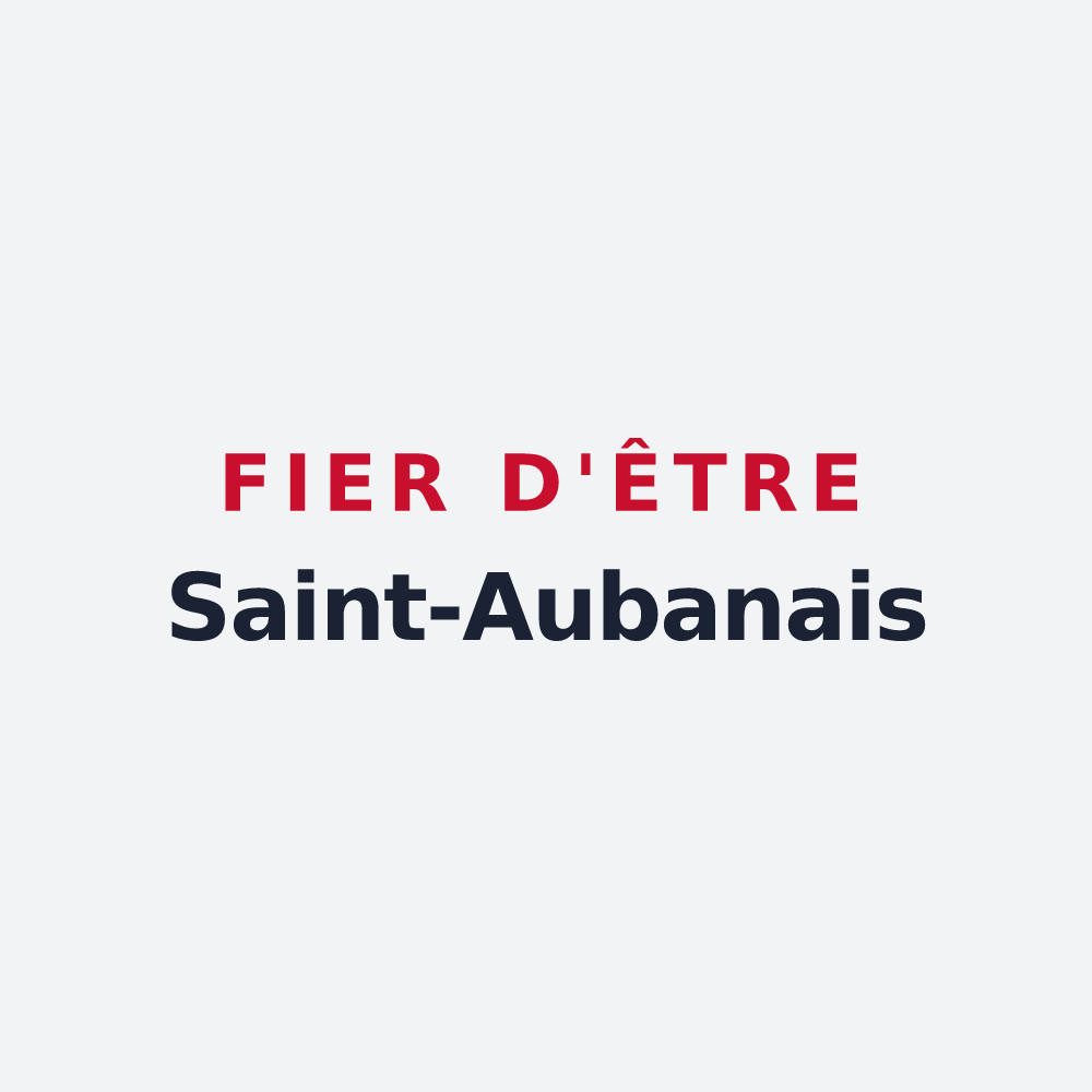 Poster « Fier d'être Saint-Aubanais » — design pour Saint-Auban