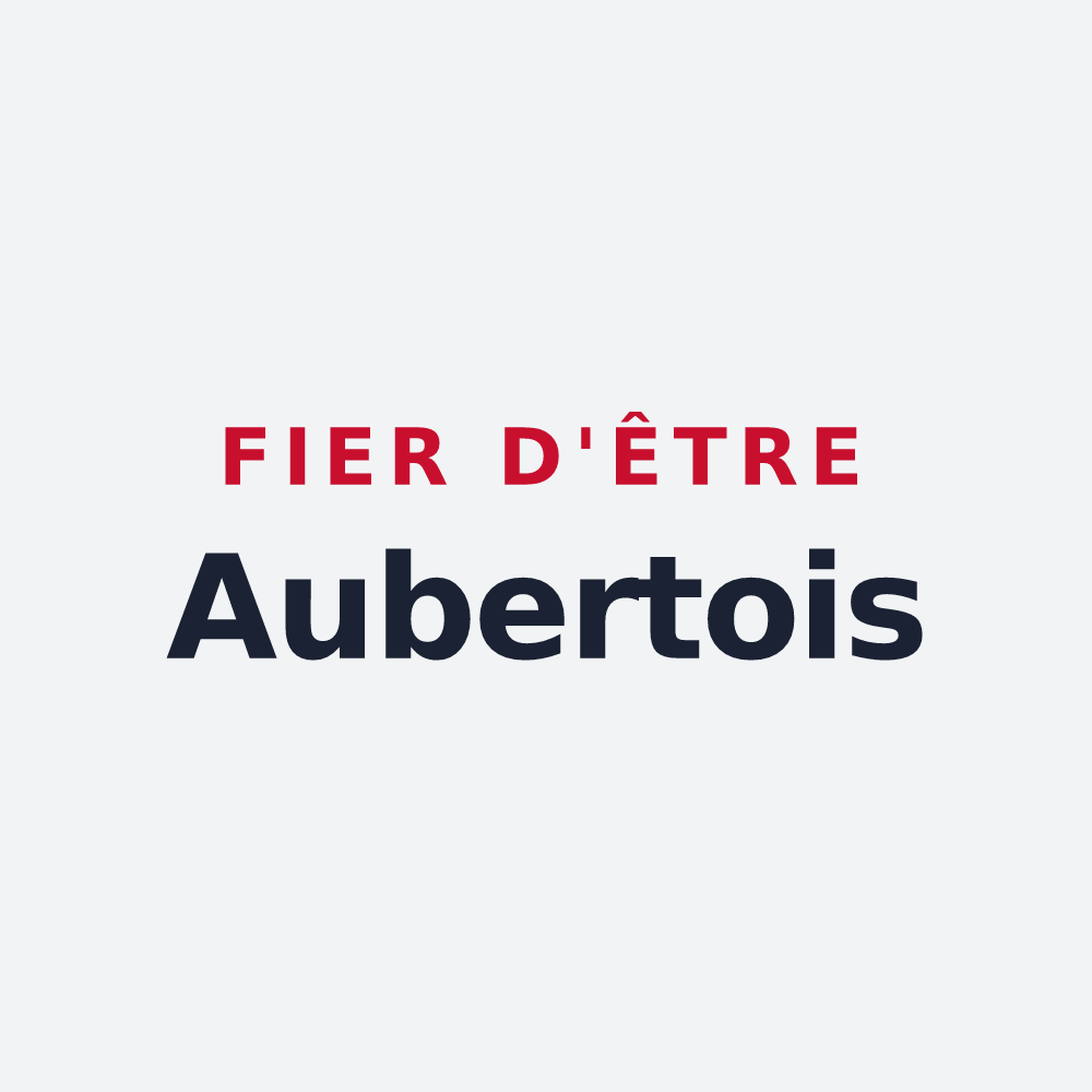 Poster « Fier d'être Aubertois » — design pour Saint-Aubert